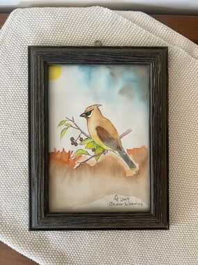 Framed Original Watercolor Painting Signed And Dated "2009" By The Artist.